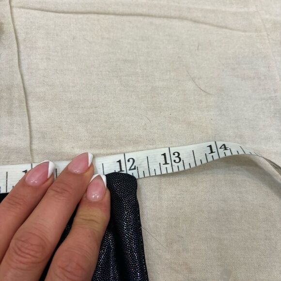 Zyia Lux Ladies Twilight Blue Cropped‎ High Rise Leggings Size 4 - Picture 8 of 11